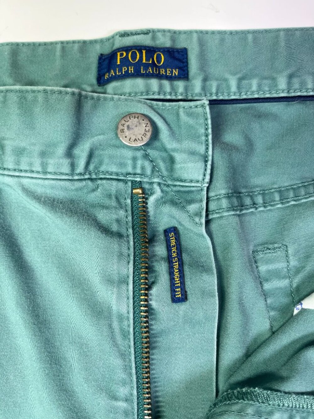 POLO Ralph Lauren 36x30 Stretch Straight Fit Green Pants Cotton - Picture 2 of 11